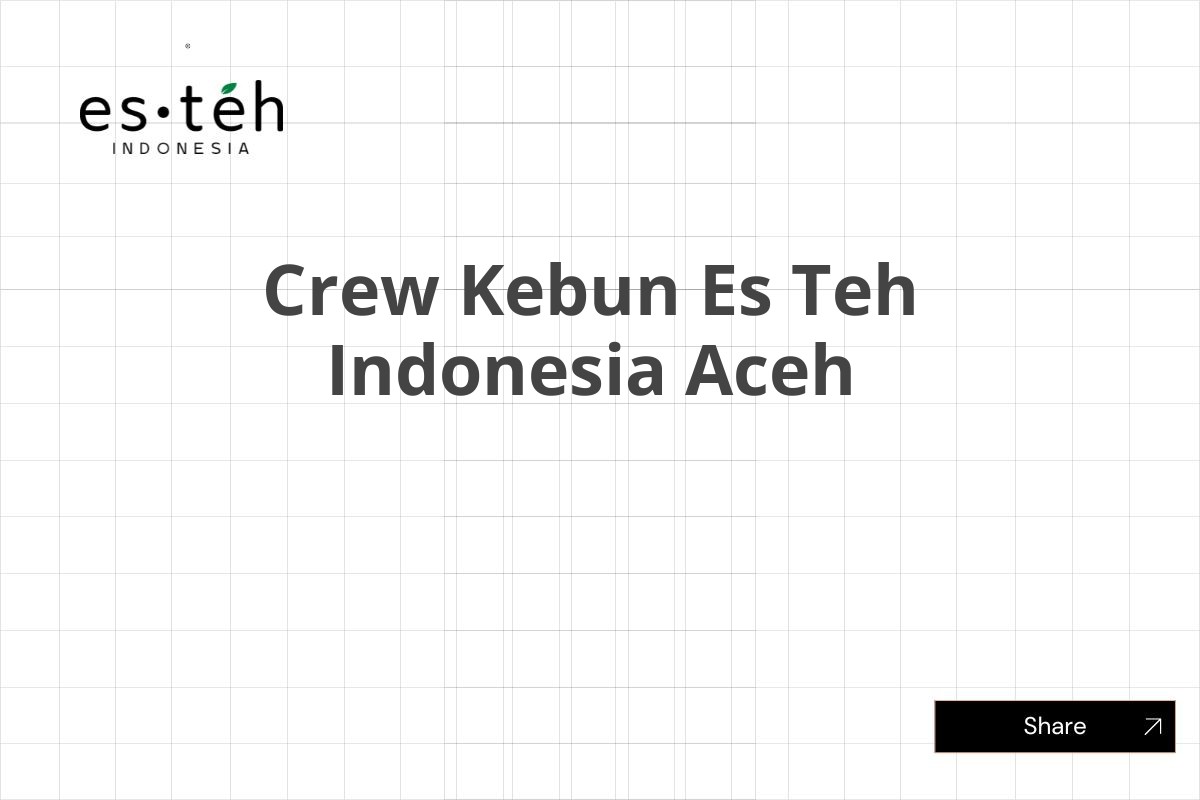 Crew Kebun Es Teh Indonesia Aceh