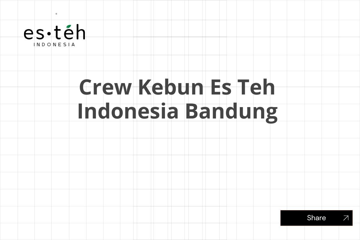 Crew Kebun Es Teh Indonesia Bandung