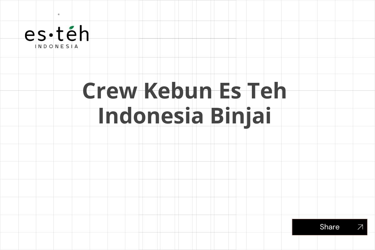 Crew Kebun Es Teh Indonesia Binjai