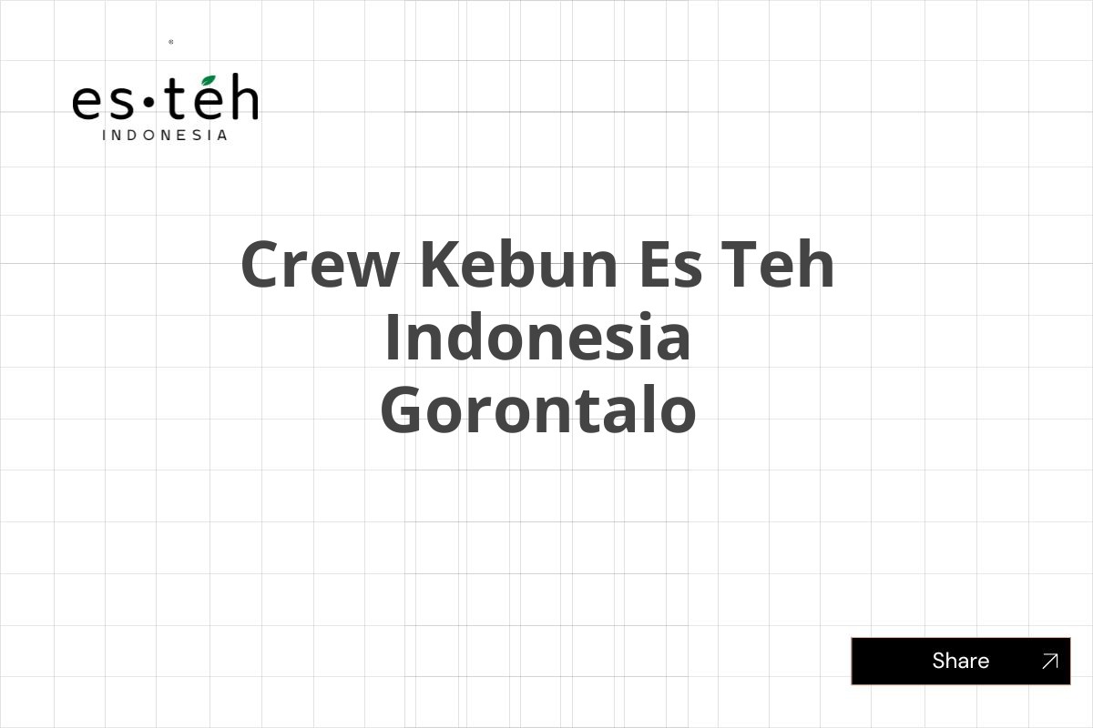 Crew Kebun Es Teh Indonesia Gorontalo