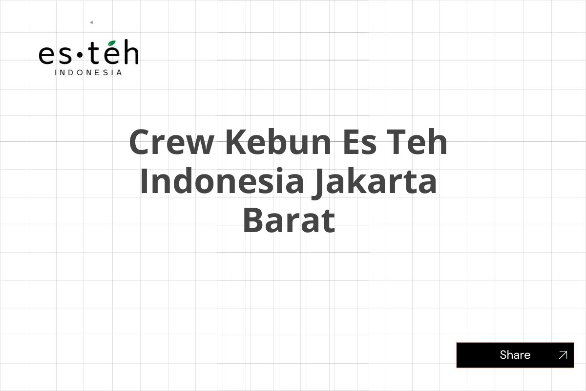 Crew Kebun Es Teh Indonesia Jakarta Barat