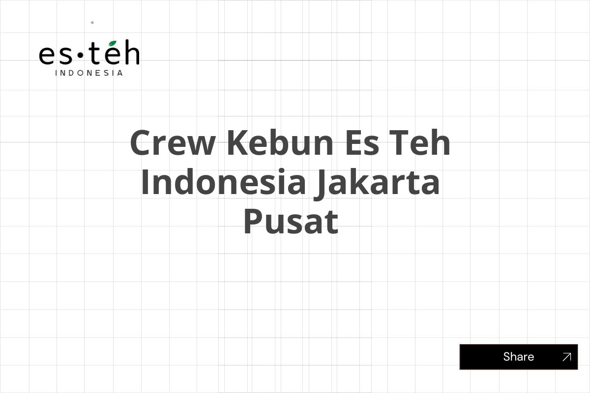 Crew Kebun Es Teh Indonesia Jakarta Pusat