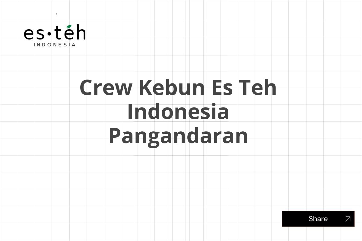 Crew Kebun Es Teh Indonesia Pangandaran