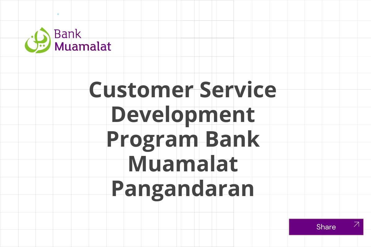 Lowongan Customer Service Development Program Bank Muamalat Pangandaran Januari 2025 (Apply Now)