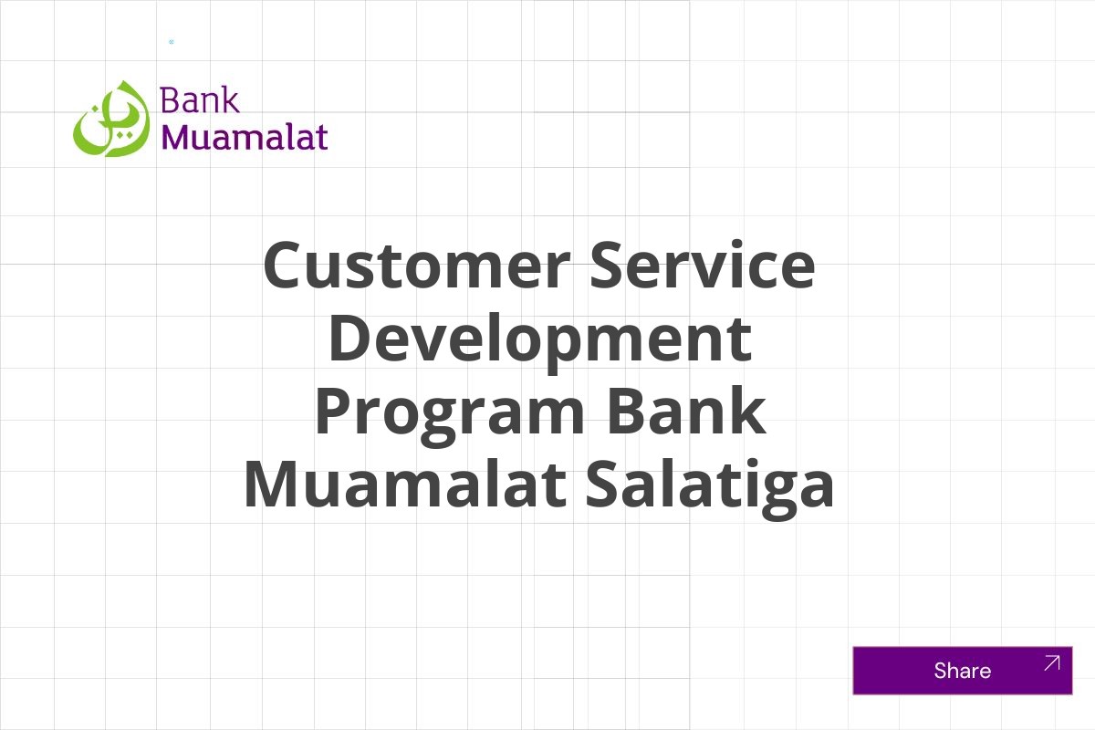 Lamar Kerja Customer Service Development Program Bank Muamalat Salatiga Januari 2025 (Resmi)