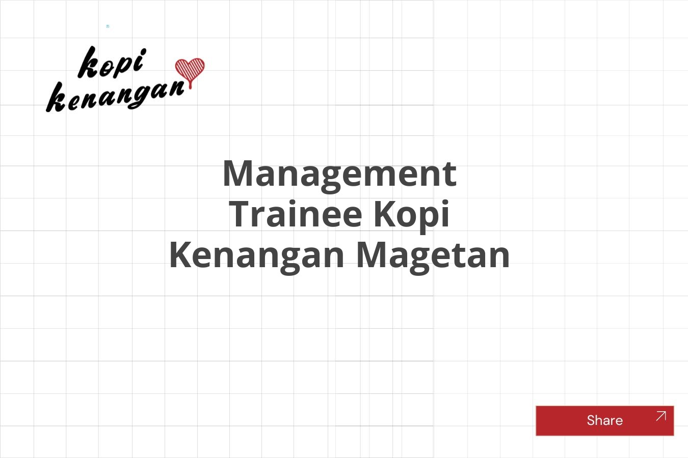 Info Loker Management Trainee Kopi Kenangan Magetan Tahun 2025 (Resmi)